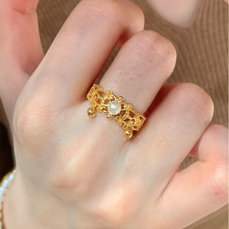 黄金铃铛手镯女士新款999足金时尚小众手饰生日礼物送女友